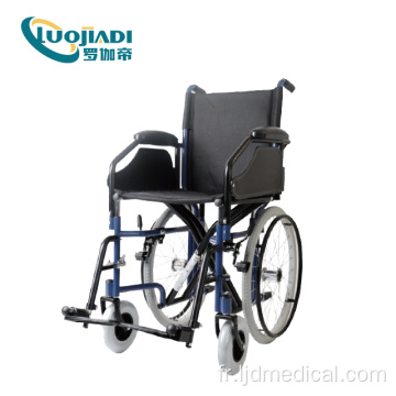 fauteuil roulant de transport manuel orthopédique pliable en aluminium